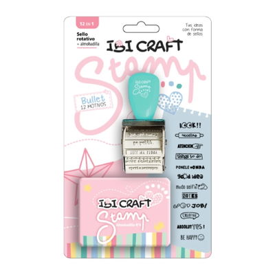 SELLO STAMP IBICRAFT BULLET (SELLO ROTATIVO + ALMOHADILLA)