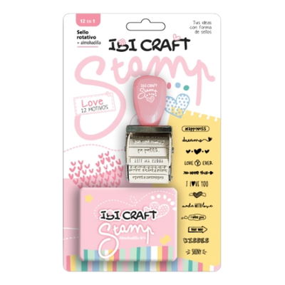 STAMP IBI CRAFT SET LOVE (SELLO + ALMOHADILLA)