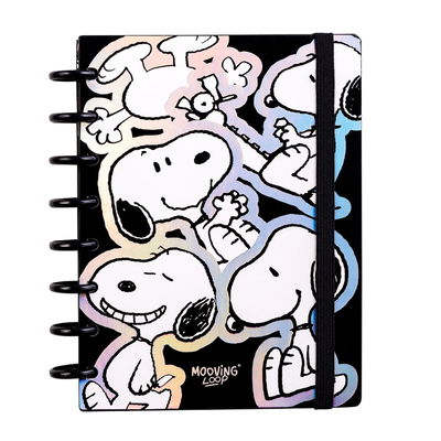 CUADERNO A5 SISTEMA DE DISCOS MOOVING LOOP SNOOPY