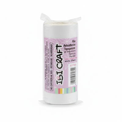 PAPEL P/IMPRESORA IBICRAFT AUTOADHESIVO TRANSPARENTE X3MTS