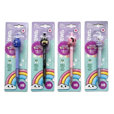 LAPIZ INFINITO RETRACTIL Y BORRABLE TWEENY IBICRAFT GATITO