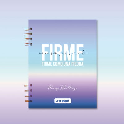 CUADERNO A5 80 HS LISAS 90 GRS FIRME CON TU PROPOSITO A LA PUPE