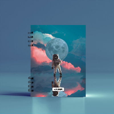 CUADERNO A5 80 HS LISAS 90 GRS GALAXIA A LA PUPE