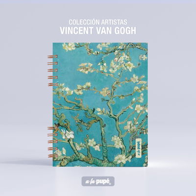 CUADERNO A5 80 HS 90 GRS LISAS FLOR DE ALMENDRO A LA PUPÉ