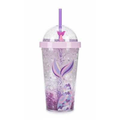 VASO TRENDY 450 ML REFRIGERANTE VIOLETA SIRENA