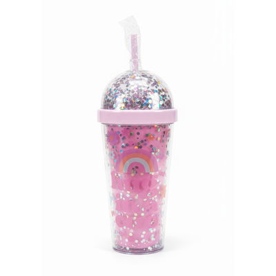 VASO INFANTIL SKORA THINK HAPPY ROSA 400 ML