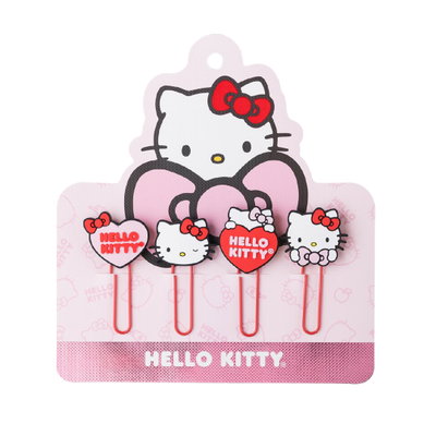FUN PAPER CLIPS HELLO KITTY X4 MOOVING