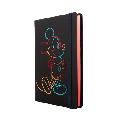 CUADERNO MOOVING NOTES A5 TAPA DURA MICKEY MOUSE 96H RAYADO