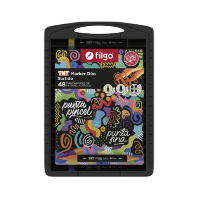 MARCADOR PINTURA ACRILICA TNT MARKER DUO FILGO SET 48U