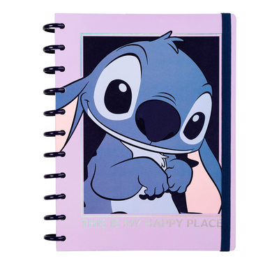 CUADERNO MOOVING LOOP CARTA A DISCOS STITCH