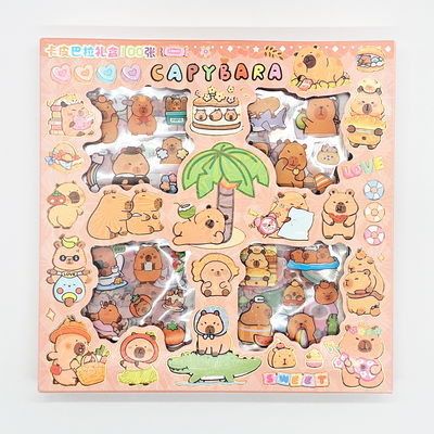 STICKERS CAPIBARA X100 EN CAJA