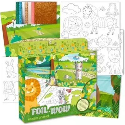 SET MUNDO ANIMAL FOIL WOW
