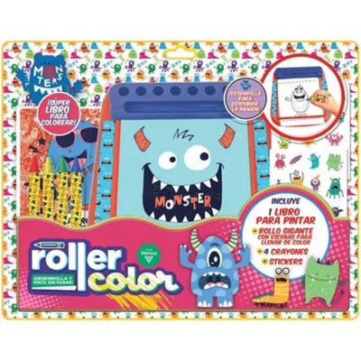 ROLLER COLOR CRAZY MONSTERS SUPER LIBRO PARA COLOREAR