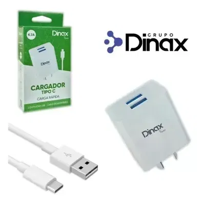 Cargador Para Celular 4.2a TIPO C- 2 USB - DINAX