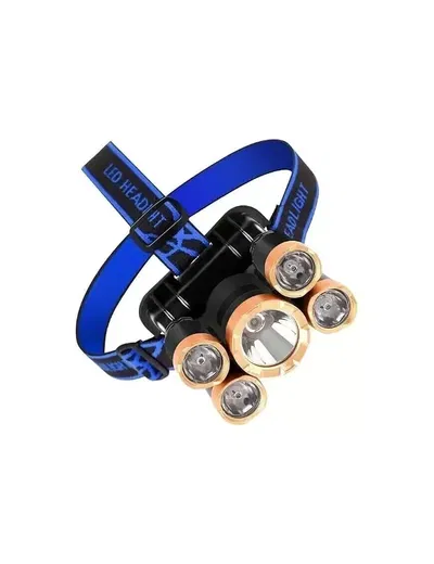 Linterna Minera Recargable 5 Leds Con Vincha