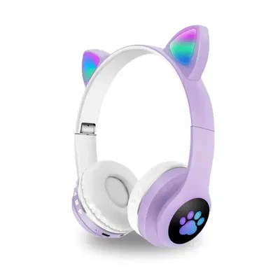 Auricular Vincha Bluetooth Orejas de Gatito