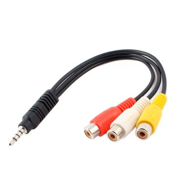 Cable Mini Plug 3.5mm Macho A 3 Jack RCA Hembra Audio Video