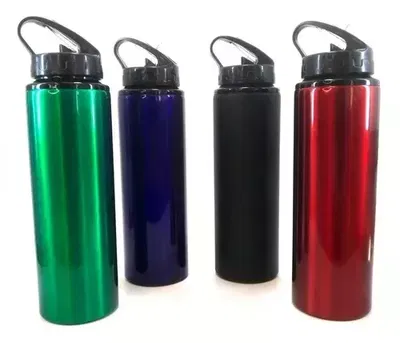 Botella Deportiva Aluminio 750 Ml Pico Rebatible