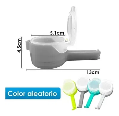 Cierra Bolsa Con Pico Vertedor Clip Hermético