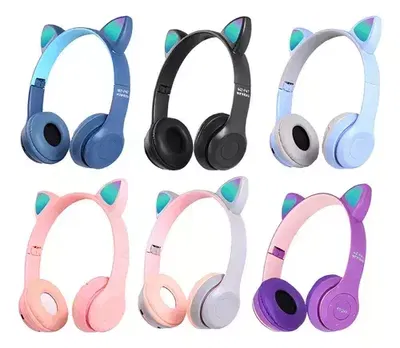 Auricular Vincha Bluetooth Orejas de Gatito