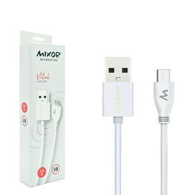 Cable Cargador Mixor Vital 5.4A USB a V8 / Micro-USB