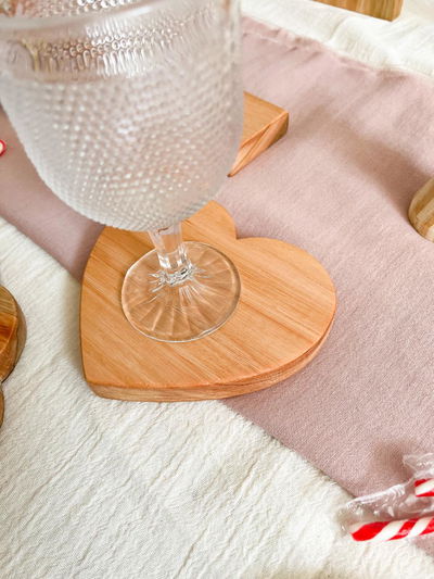 Posa vaso corazon