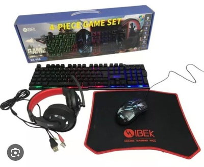COMBO GAMER TECLADO, MOUSE, PAD, AURICULARES