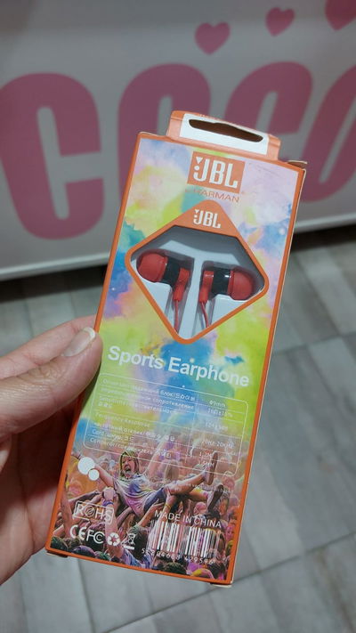 AURICULARES JBL MANOS LIBRES ROJO