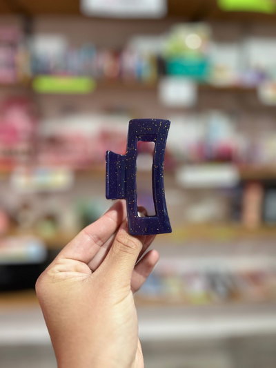 BROCHE 8CM CON GLITTER 4 COLORES