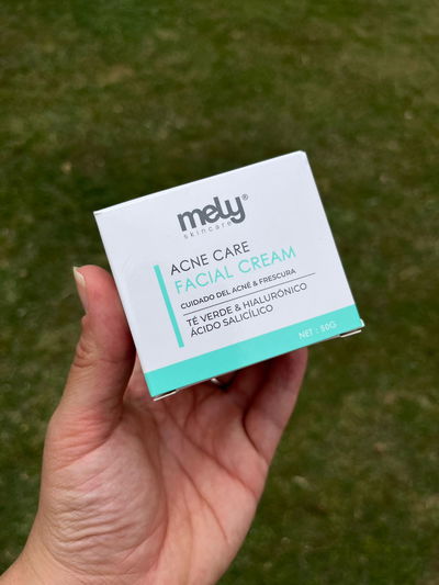 CREMA FACIAL MELY ACNE CARE CON TE VERDE, HIALURONICO Y SALICILICO