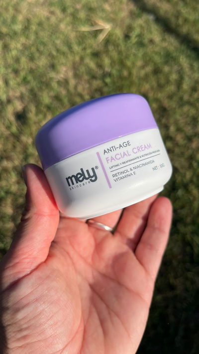 CREMA FACIAL MELY ANTI AGE CON RETINOL, NIACINAMIDA Y VIT E