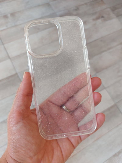 TRANSPARENTE CON GLITTER 15 PRO