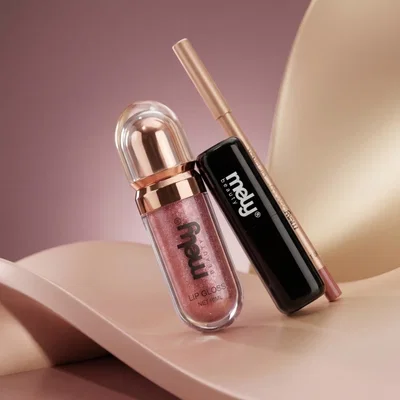 LIP COMBO MELY GOLDEN GIRL DELINEADOR GLOSS Y LABIAL 
