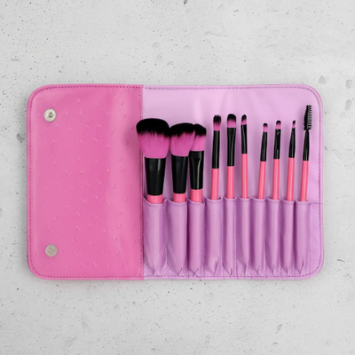 SET DE BROCHAS EN ESTUCHE SALMON