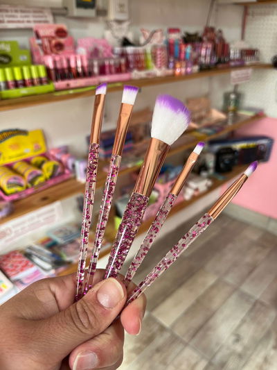 SET DE PINCELES GLITTER X5
