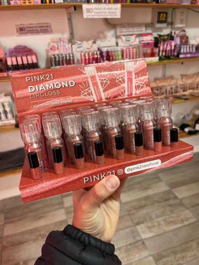 GLOSS DIAMOND PINK 21 CON DESTELLITOS