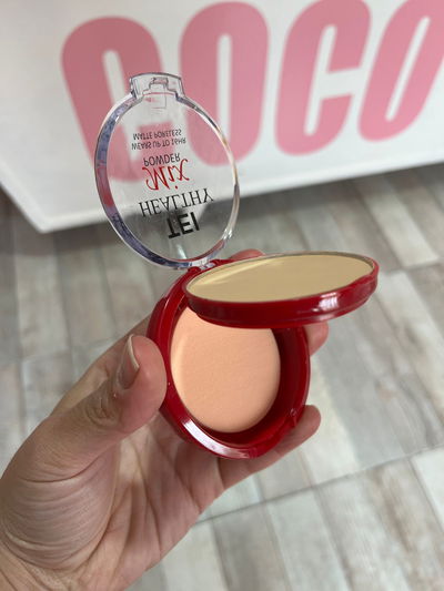 POLVO COMPACTO TEI CON ESPEJO Y ESPONJA