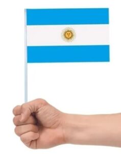 BANDERITA PLASTICO ARGENTINA x1u