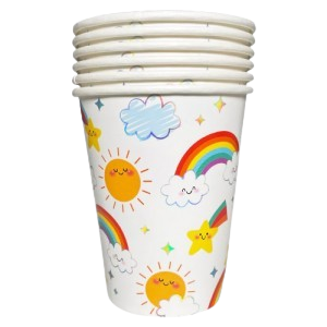 VASO ESTAMPADO ARCO IRIS 