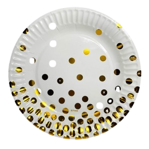 PLATO ESTAMPADO DORADO LUNAR