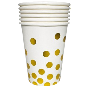 VASO ESTAMPADO DORADO LUNAR 