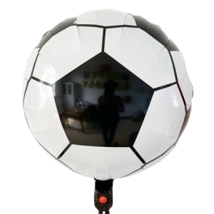 GLOBO METALIZADO GRANDE ESTAMPADO PELOTA 