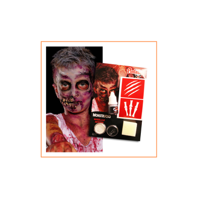 SET MAQUILLAJE STENCIL MONSTRUO