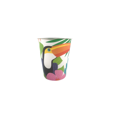 VASO ESTAMPADO VERANO TUCAN x6u