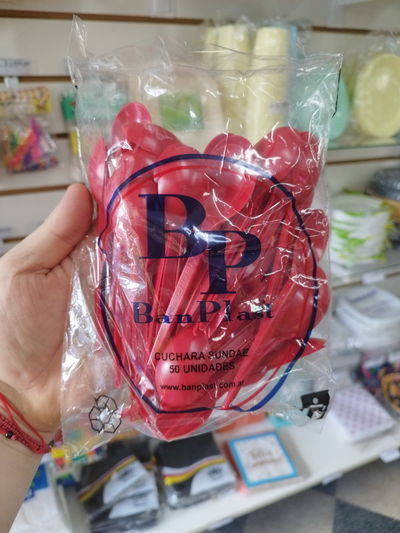 Cucharas Sundae Rojo x50u