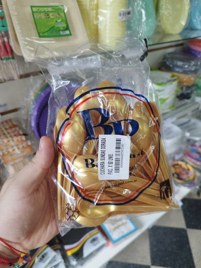 Cucharas Sundae Dorado x50u