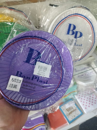 Plato Grande Violeta x25u