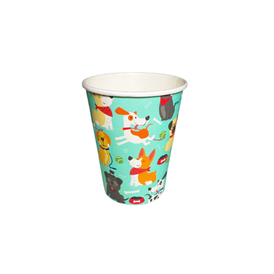 VASO ESTAMPADO PERRITOS x6u