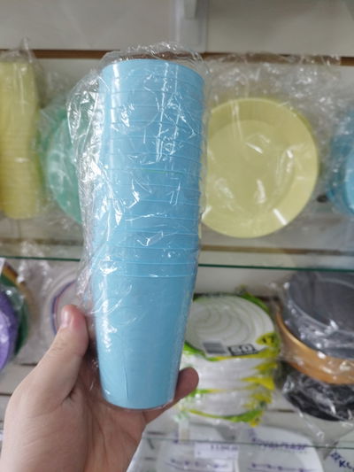 Vaso Rigido Celeste Pastel x15u