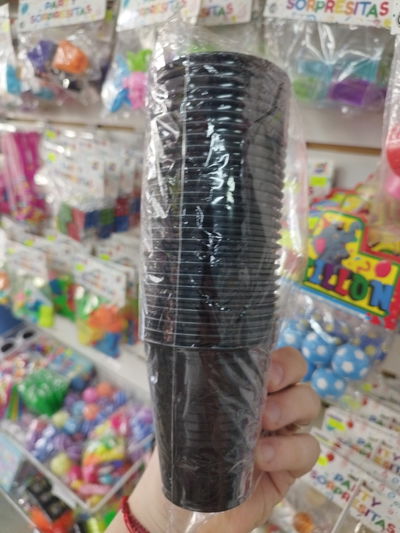 Vaso 180cc Negro x25u